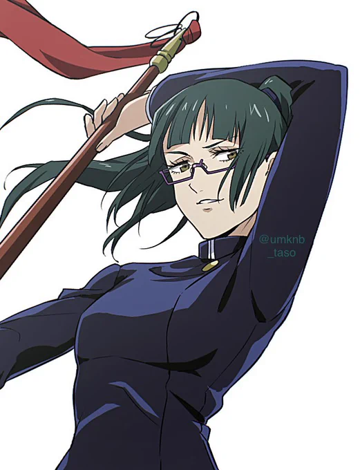 友からお題出されてたので描いた真希さん……全身描いたけど気に入らんかったのでお顔だけ……供養…… 