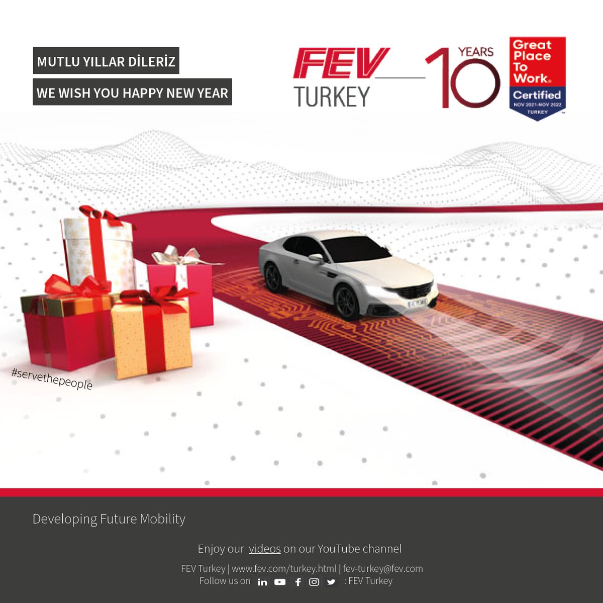 FEVTurkiye's tweet photo. 🎊 We wish you and your families a Happy New Year hoping that 2022 will filled with good health, success, and happiness.

🚗 Stay connected!

#NewYear2022 #yeniyıl2022 #stayconnected #FEVTurkeyteam https://t.co/j7xt7Vu43u