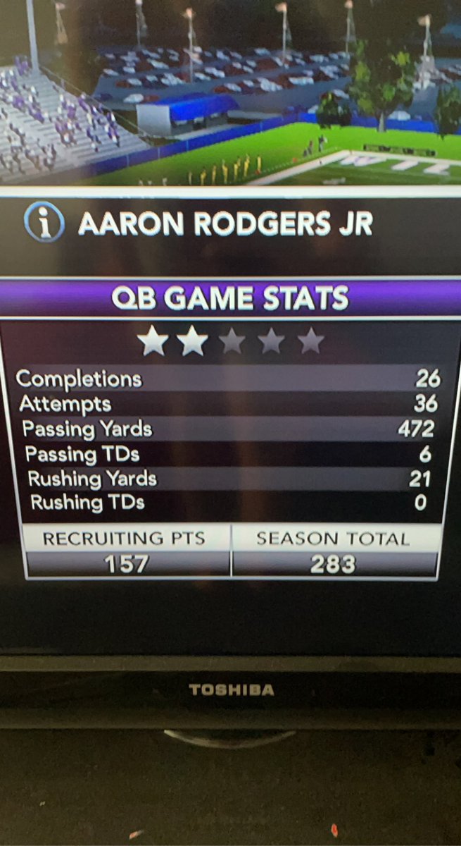 AaronRodgersjr1's tweet photo. Big win today!
42-0 https://t.co/nDPmvI0np4