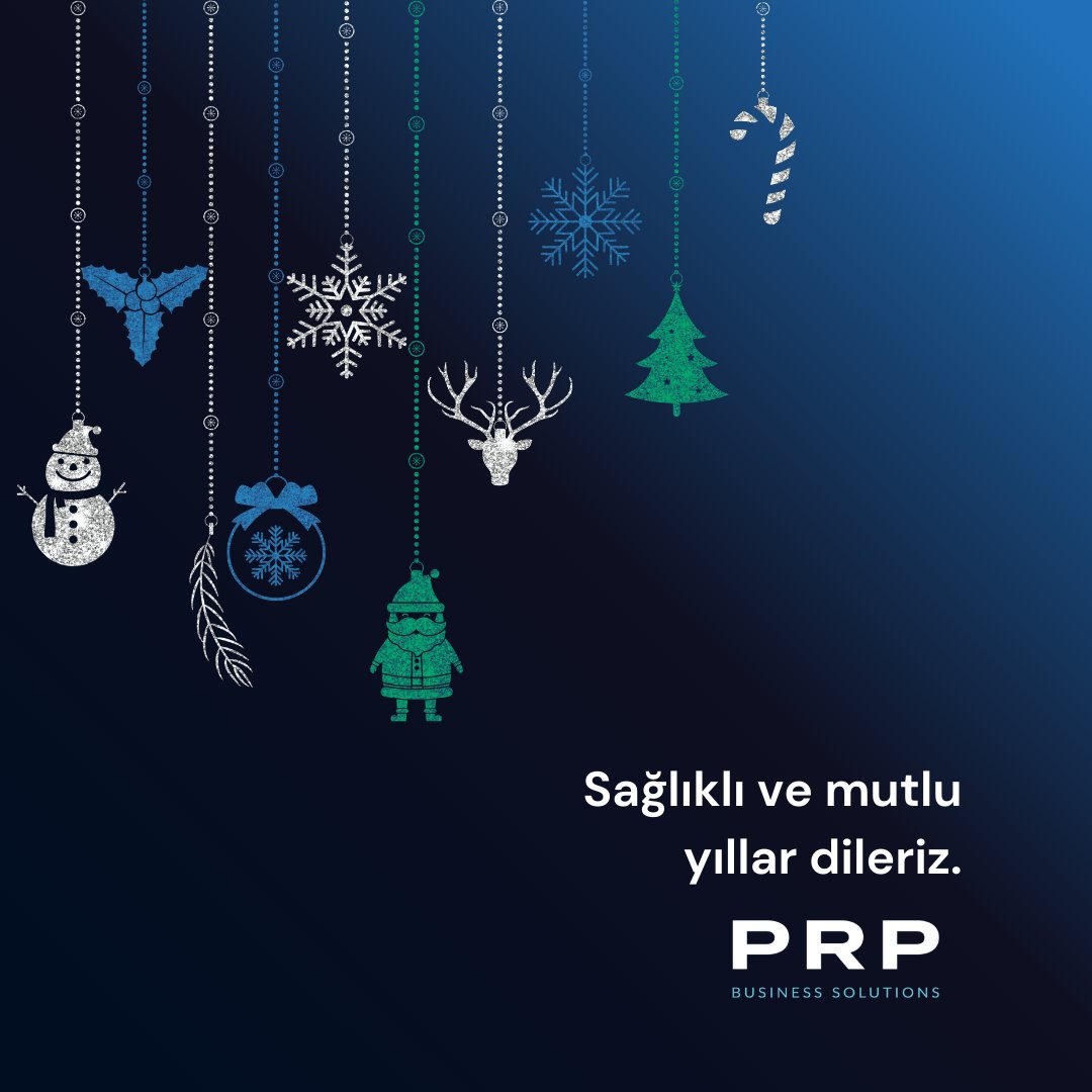 PRP Business Solutions Ailesi olarak sağlıklı ve mutlu yıllar dileriz 🎄