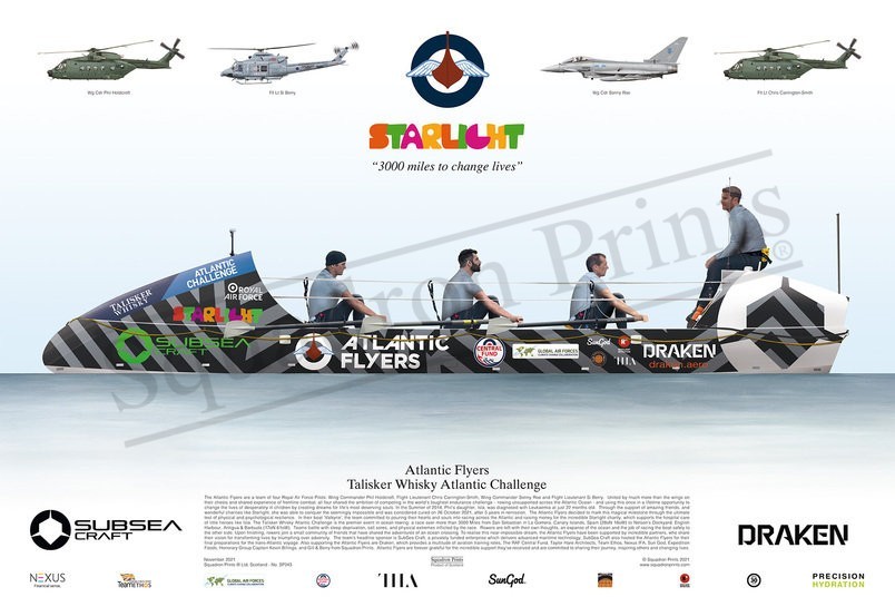 Atlantic Flyers/Starlight Campaign - HALF WAY across their 3000 mile Atlantic Row Challenge but their fundraising is NOT keeping up PLEASE care &amp; SHARE
atlanticflyers2021.com
justgiving.com/fundraising/at…
Or buy an Atlantic Flyers Squadron Print by clicking 
squadronprints.com/item/3886/Atla…
