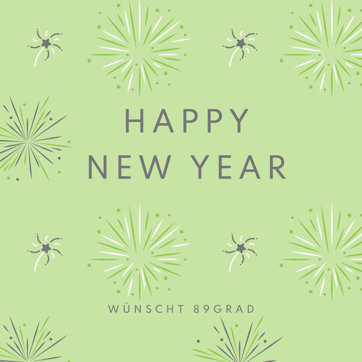 HAPPY NEW YEAR! 🥂 🎊 – "This is the beginning of anything you want."

Das Team von 89grad wünscht euch und euren Liebsten ein fröhliches neues Jahr! ✨

#new #year #happy #cheers
