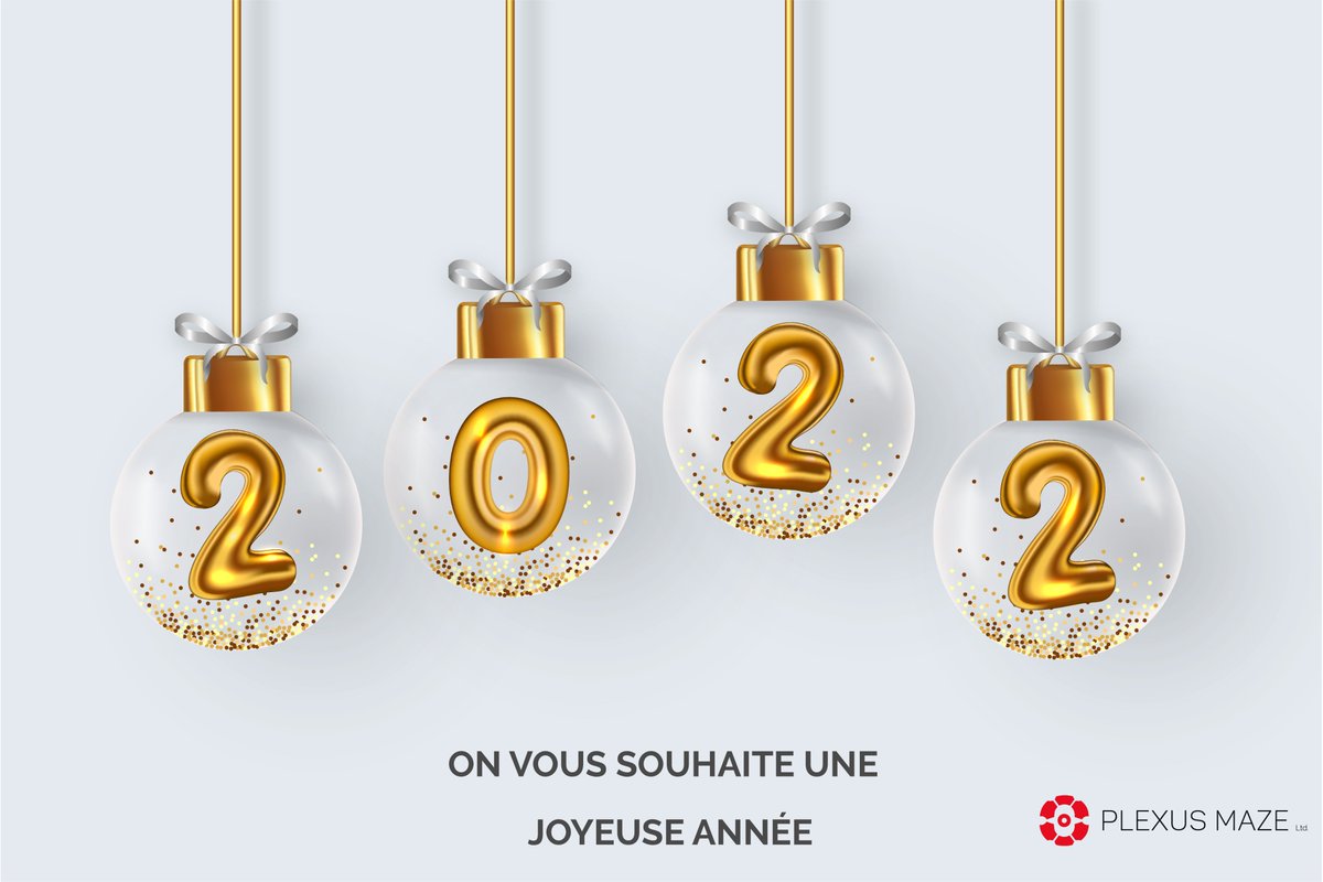Meilleurs Voeux 2022 !
Plexus Maze vous remercie pour les moments de partage en 2021
et vous adresse ses voeux les plus chaleureux pour cette nouvelle année.
Que l'année 2022 soit signe de bonheur et de réussite.
#Plexusmazeltd #NewYear2022