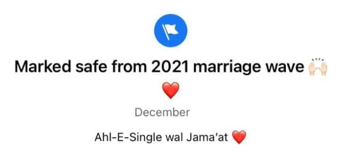 Has_nainKhan's tweet photo. الحمدُلِله اہلِ سِنگل والجماعت 🙌🏻🤗
#BYE2021 https://t.co/JdrqBX2zRl
