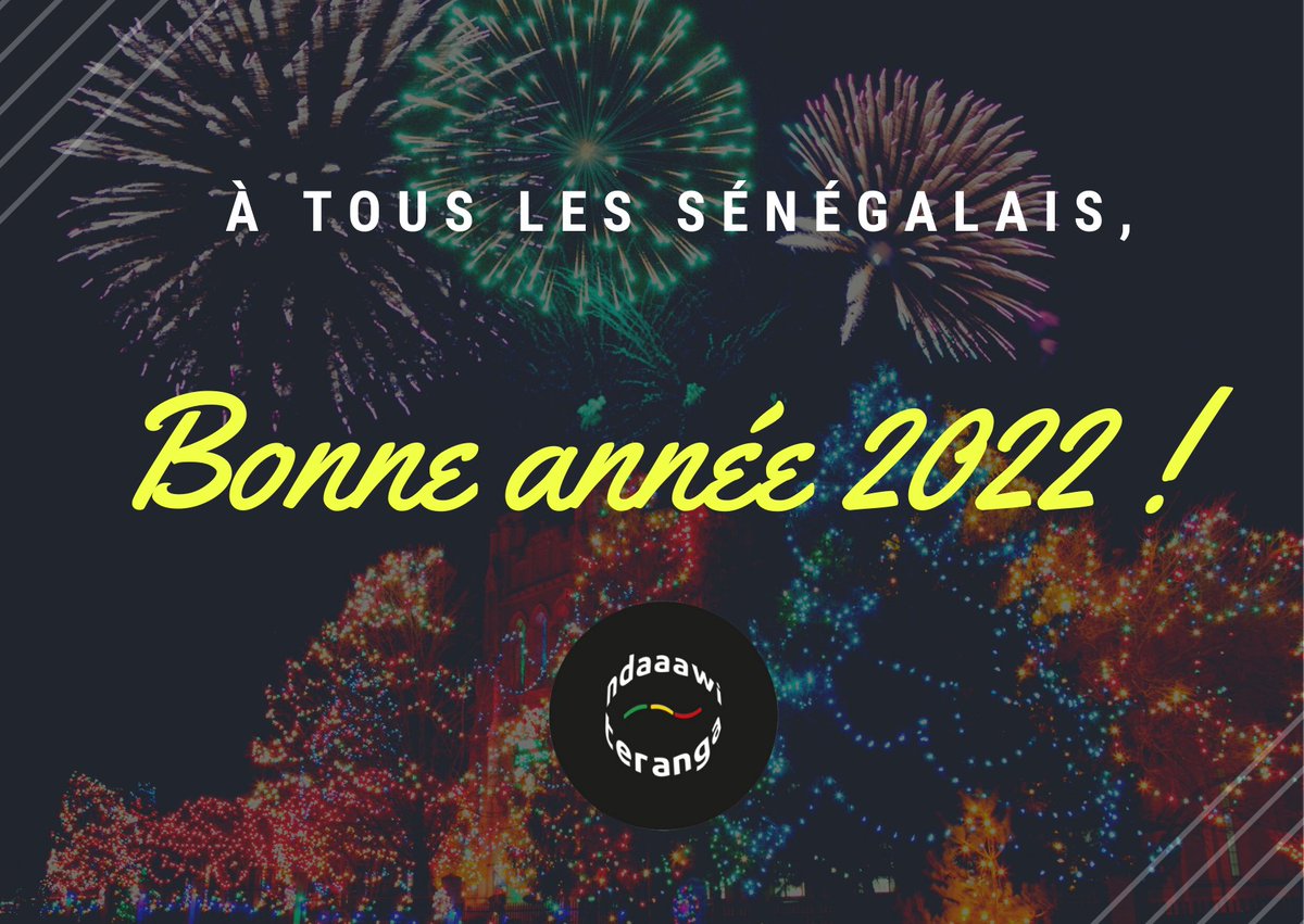 NTerenga's tweet photo. #Reveillon : @NTerenga vous souhaite 365 jours remplis d'amour, de rires et de chance ! #Kebetu #Senegal https://t.co/qytdn8s38r