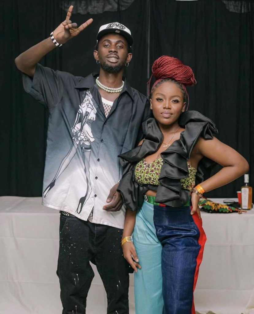 tv3_ghana's tweet photo. So much talent in one photo! Drop a ❤️ for @blacksherif_ and @Gyakie_ 

#TV3GH https://t.co/WrlMKjnr6c