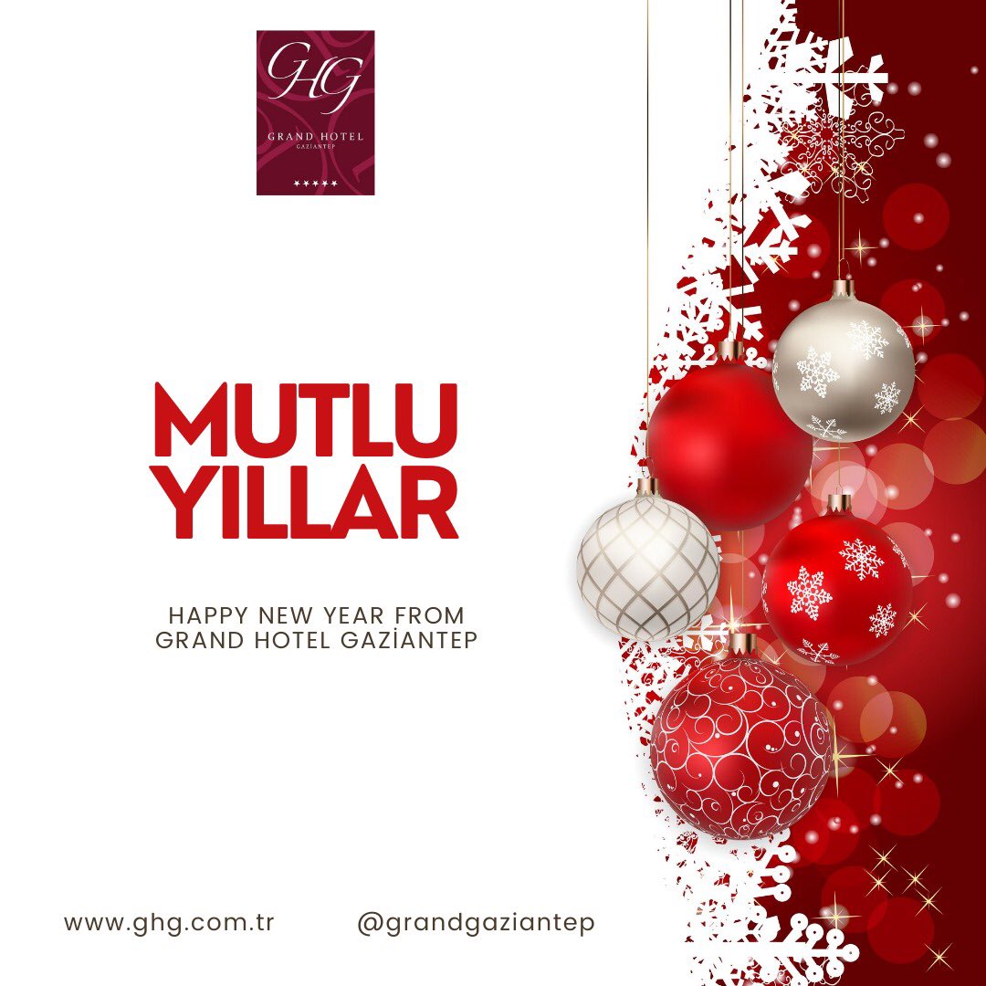 Happy New Year From Grand Hotel Gaziantep ✨ <a href="/grandgaziantep/">grandgaziantep</a> #hotel #otel #mutluseneler