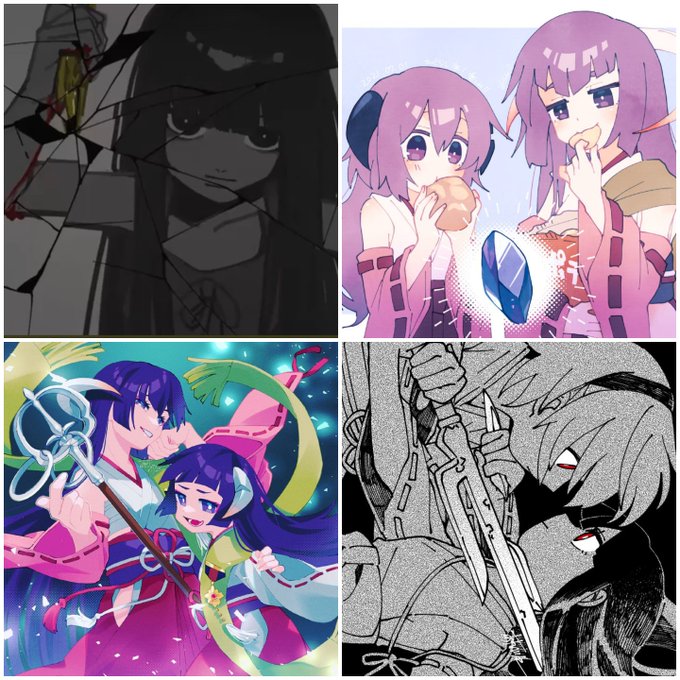 今年のまとめのひぐらし/オリジナル
ひぐらし業卒に狂わされた一年でしたね…私生活も忙しくなって絵を描く頻度が低くなったので来年はもっと気軽に絵を描いていきたい!!
いつも見てくださるふぉろわっさん🥐ありがとうございます!これからも版権、創作共によろしくお願いします😘 