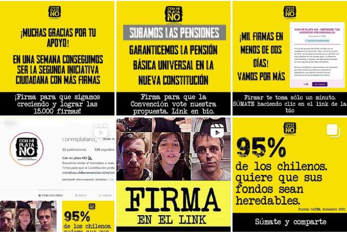 Mislecinha's tweet photo. @Cooperativa Que descarado @LMayolB al decir que la Iniciativa Popular de "Con mi plata no" alcanzó las 15 mil firmas en 3-4 días, cuando la ingresaron el 16 de diciembre y además pagaron publicidad en redes sociales que ahora desconoce. Lo peor es que ocupan colores de @NOmasAFP ¡engañan! https://t.co/SeR5oVCIwE