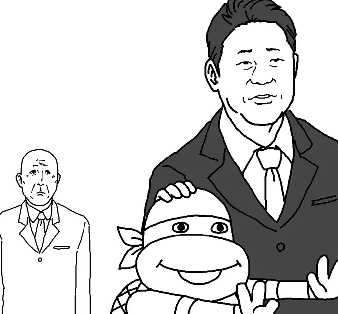 今年の描き納めはM1で優勝したタートルズの誰かです。 
