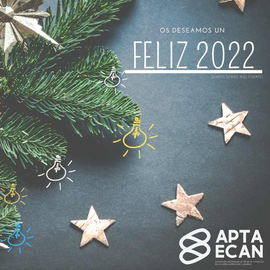 aptaecan's tweet photo. Os deseamos un nuevo año lleno de eventos, shows, teatro, conciertos, musicales... Lleno de cultura.

Nosotros seguiremos cumpliendo objetivos.
𝐌𝐚́𝐬 𝐈𝐧𝐟𝐨: info@aptaecan.es

𝐀𝐬𝐨́𝐜𝐢𝐚𝐭𝐞 😄
Juntos somos más fuertes.

#CulturaSegura #NoSomosInvisibles #Aptaecan https://t.co/nKSuzmQyUf