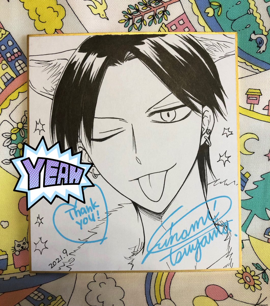 ハイスコア20巻プレゼント企画で描いたイラスト色紙紹介②

3〜4枚目/当選者様のリクエストは、
・締切明けハイテンションのミッキー
・ケモ耳(猫、狼系)の生えた政宗

政宗のリクエスト数は37票で3位だったんですが、ミッキーをリクした方は3名様だけだったんですよ…
当選したのすごい!!🥳 