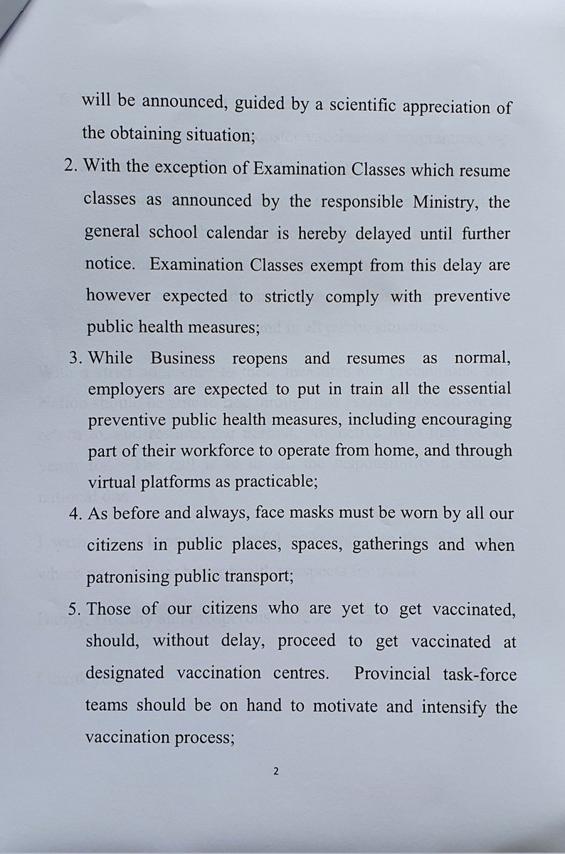 PHILA_ZW's tweet photo. President @edmnangagwa announces that the reopening of schools has been delayed ‘until further notice’. 
Schools were due to open for the first term on January 10. https://t.co/evPPSIImrb