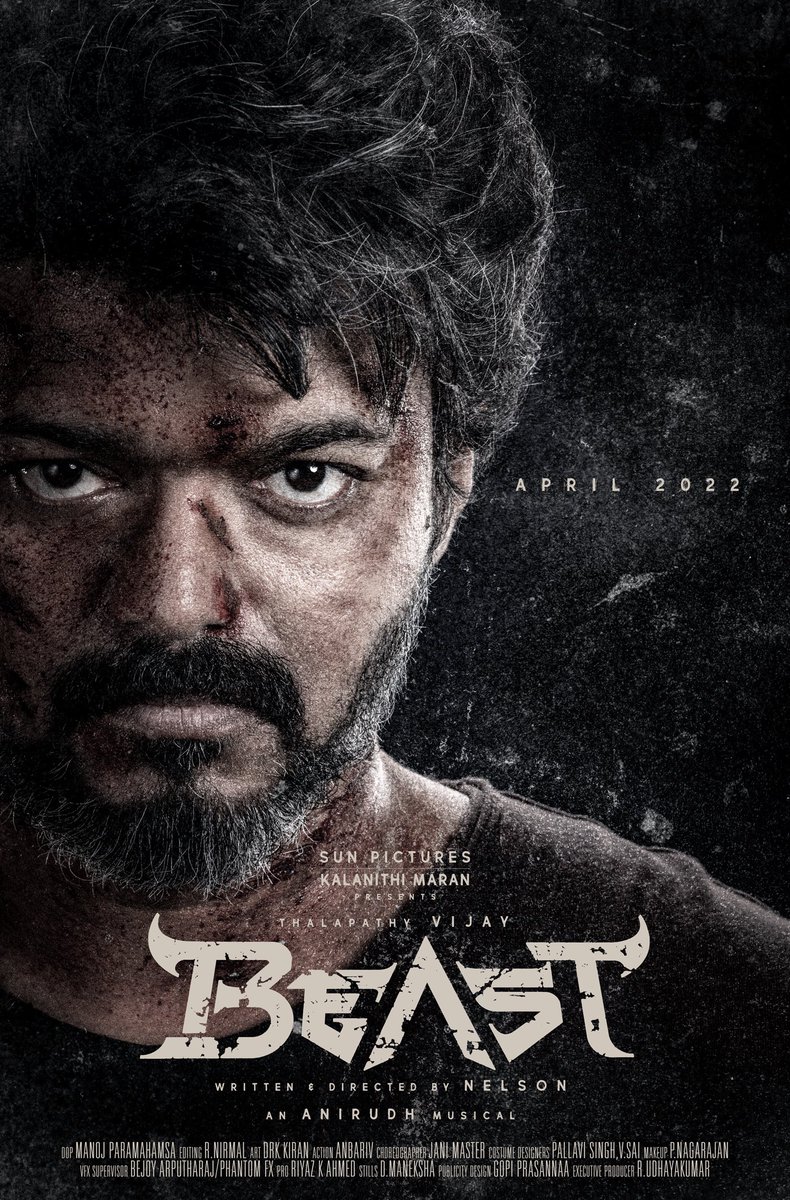 Thusi 🦁 (@thusi_c) on Twitter photo #Beast from April 2022 😎
<a href="/actorvijay/">Vijay</a> <a href="/Nelsondilpkumar/">Nelson Dilipkumar</a> <a href="/anirudhofficial/">Anirudh Ravichander</a> #BeastFromApril #Beast from April 2022 😎
<a href="/actorvijay/">Vijay</a> <a href="/Nelsondilpkumar/">Nelson Dilipkumar</a> <a href="/anirudhofficial/">Anirudh Ravichander</a> #BeastFromApril