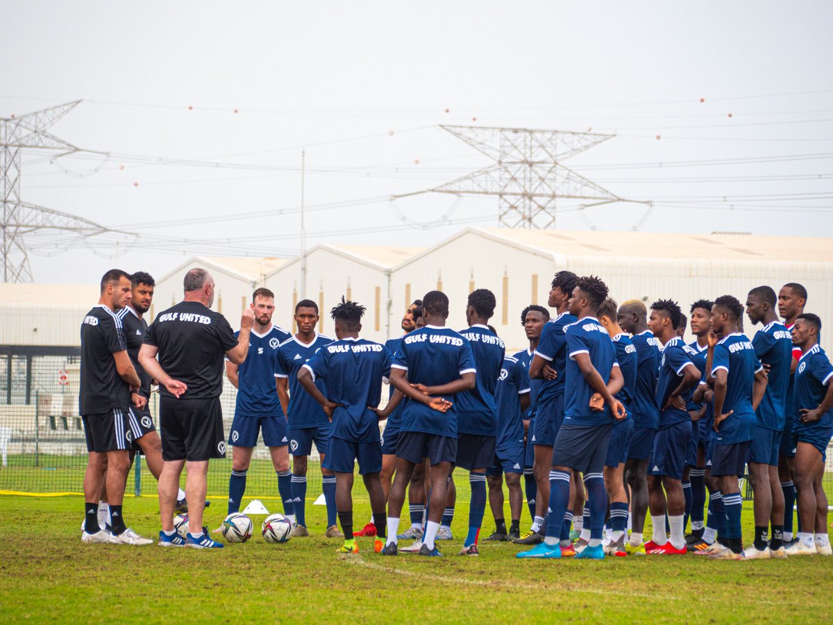 JohnShielsMU's tweet photo. Back to my roots, on a busman’s holiday coaching the #GulfUnited first team in #Dubai ⚽️

Loving every minute! https://t.co/BH6UlcYV2W