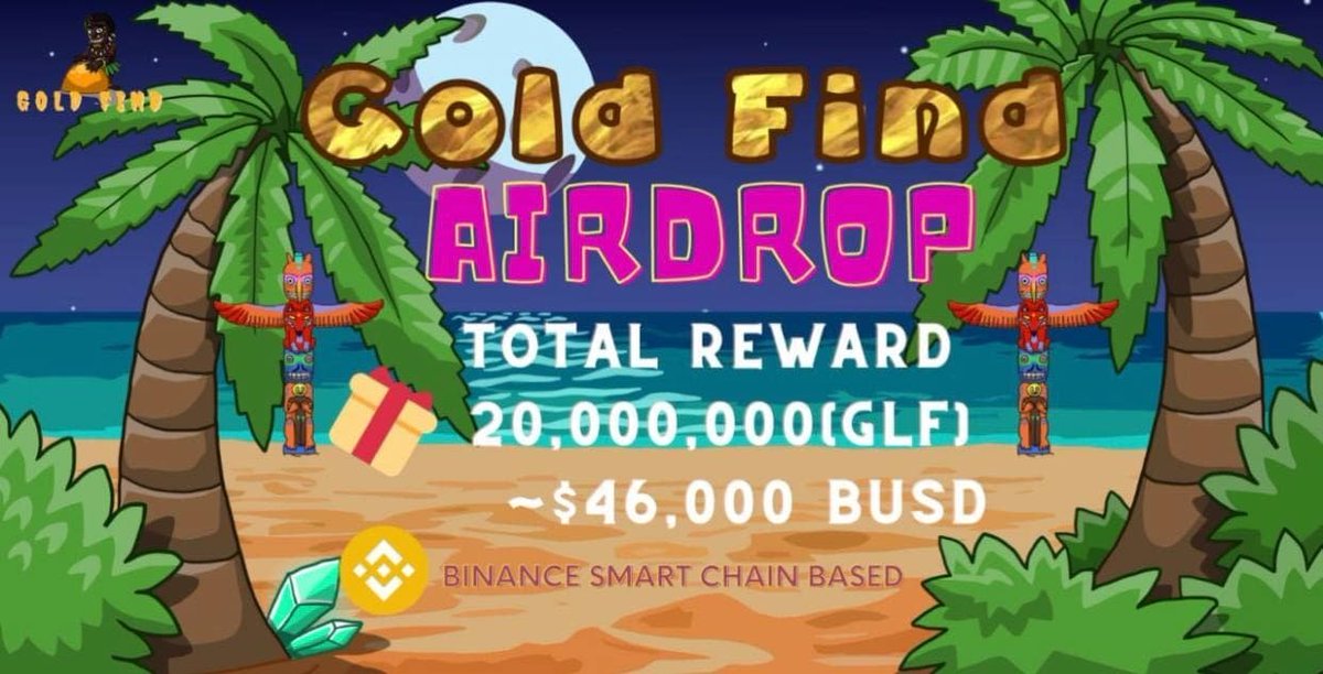 CryptoTownEU's tweet photo. 🚀 Airdrop: Gold Find
💰 Value: $ 23
📅 End Date: Jan 15 2022
🏦 Distribution Date: Jan 16 2022

Go to the Airdrop page
https://t.co/CYsCuCuIAb

#Airdrop #Airdrops #Crypto #Giveaway https://t.co/YKuucvofEw