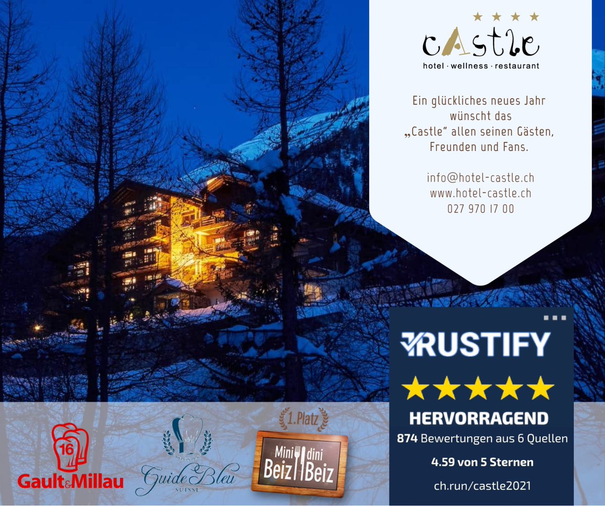 CastleWallis's tweet photo. Das Hotel Restaurant „Castle“ Blitzingen/Goms wünscht allen einen tollen Start ins Jahr 2022. Und egal, wo und wie Sie feiern, wird dieser Jahreswechsel wieder ein besonderer sein. Vor allem dann, wenn Sie Ihre besten Zeiten im „Castle“ schon gebucht

https://t.co/CuKFu5mxH9 https://t.co/lm91vRYSqK