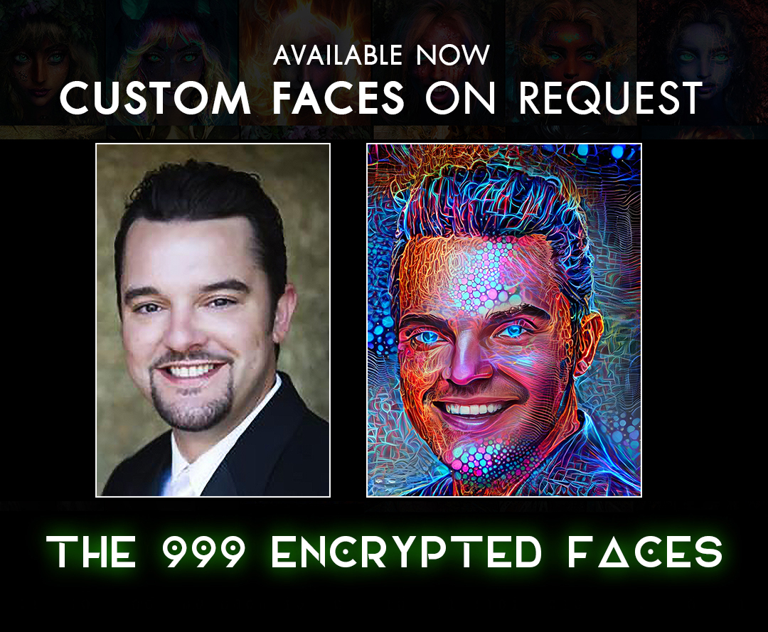 vishalraiFX's tweet photo. How awesome would it be to have your face in the 999 Encrypted Faces series live @OpenSea.
Let me create your next "one of a kind" NFT using a picture of yourself. Just DM for details.
https://t.co/6xobw91TRE
#potraits #1000faces #999faces #potrait #NFTartist #AI #eth #polygon https://t.co/DmB18o2TPK