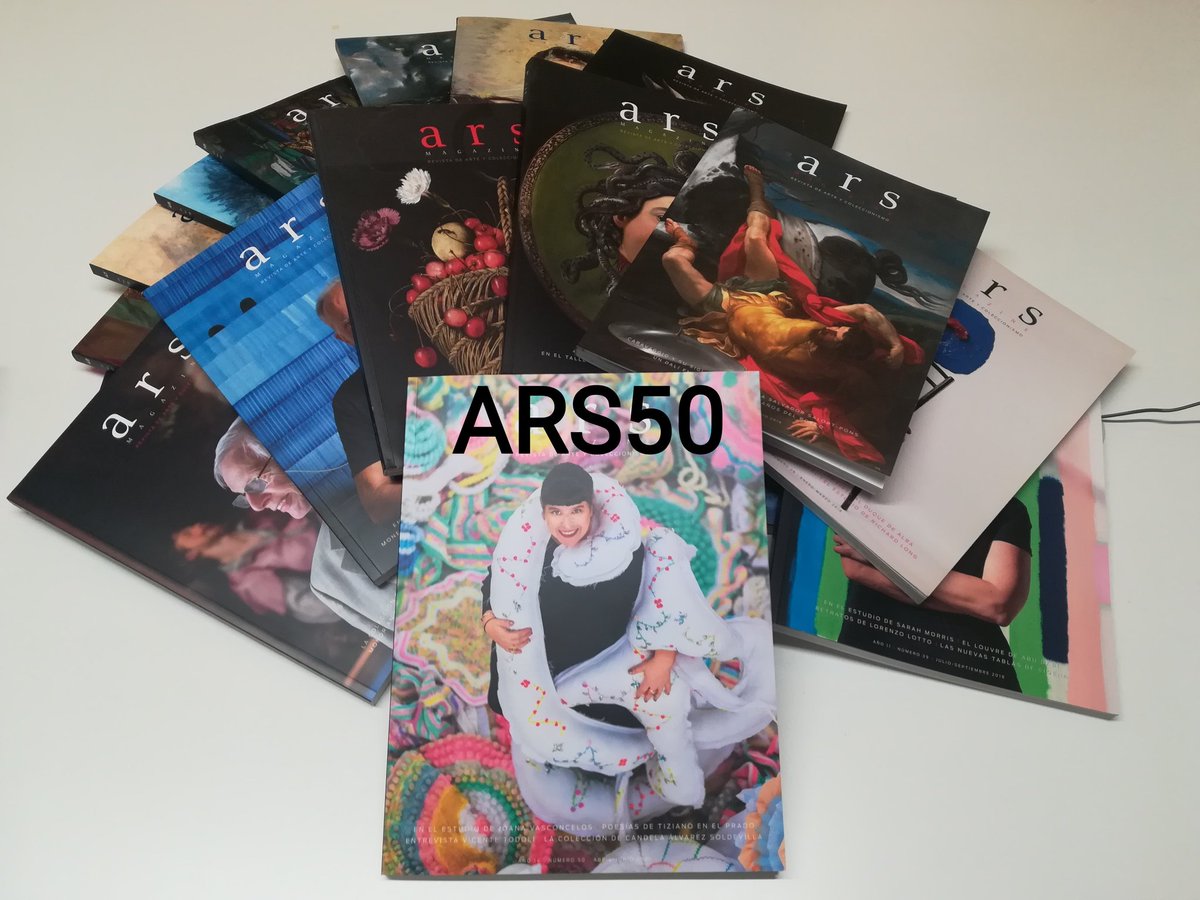 solgmoreno's tweet photo. Repaso de este año ARStistico en el último día de 2021... Más de 50 números con entrevistas, estudios de artista y colecciones visitadas. ¡Un honor firmar la portada de #ARS50 y haber hablado con Joana Vasconcelos! #felizNochevieja #ultimodiadelaño #repaso2021 @ArsMagazine https://t.co/UutdW1mzTi