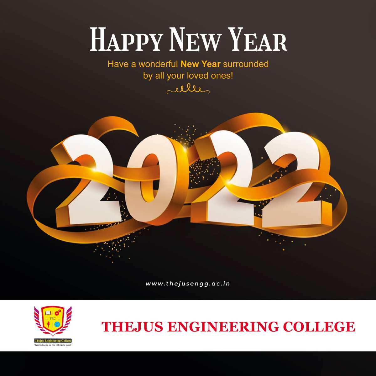 CollegeThejus's tweet photo. Every problem has a solution, every student has talent, make full use of your potential and talent as we welcome a New Year!

#happynewyear #newyear #newyear2022 #NewYearsEve2022 https://t.co/TRdVXL25gH