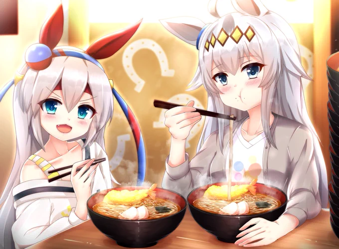 オグリキャップとタマモクロスの年越しそば
#ウマ娘 #タマモクロス #オグリキャップ 