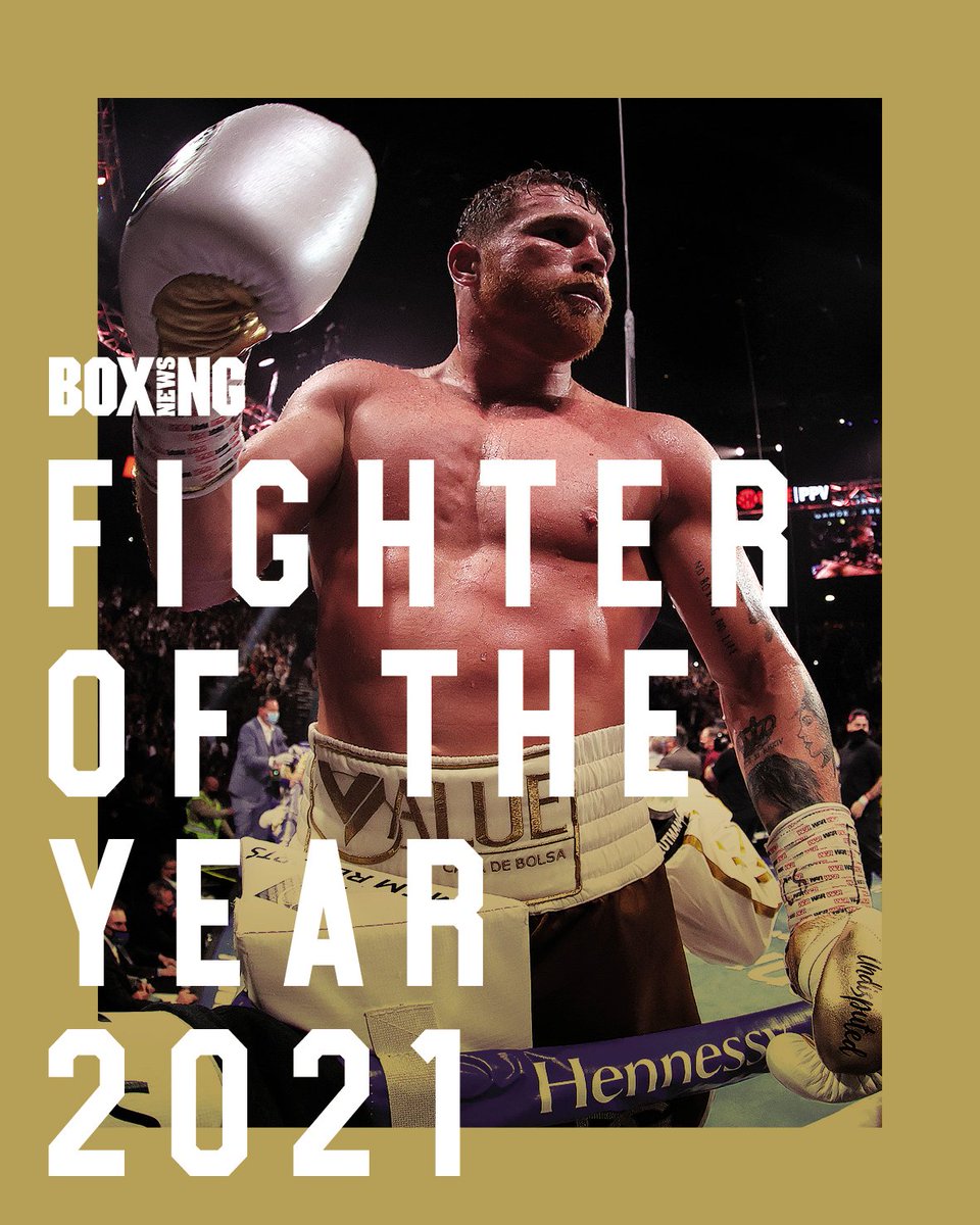 Congratulations to @canelo, the Boxing News 2021 Fighter of the Year 👏 buff.ly/3HsCSDh