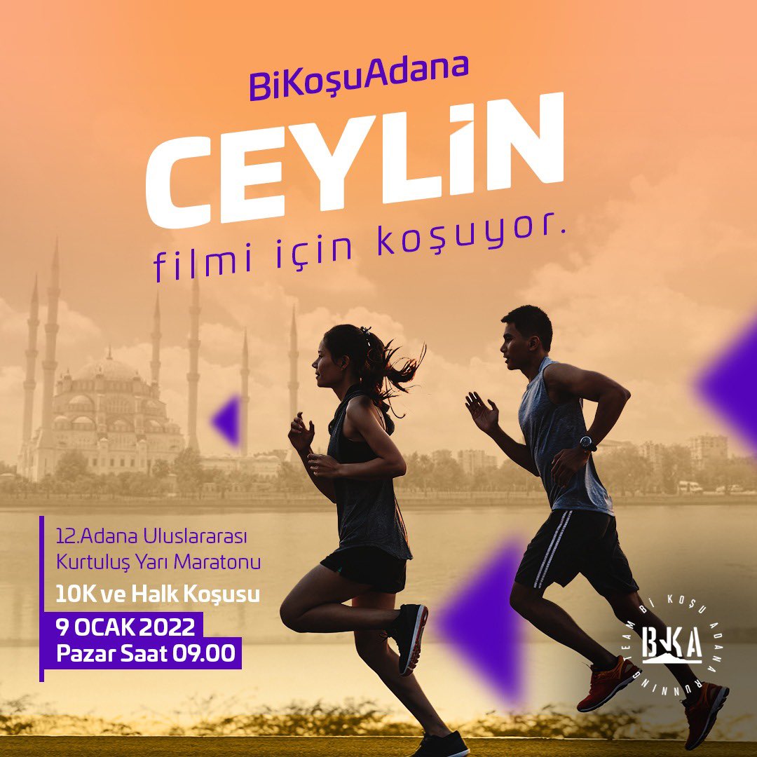 BiKoşuAdana ‘CEYLİN’ filmimiz için koşuyor #AdanaKurtuluşMaratonu #Fongogo #AtomFilm #AkAjans