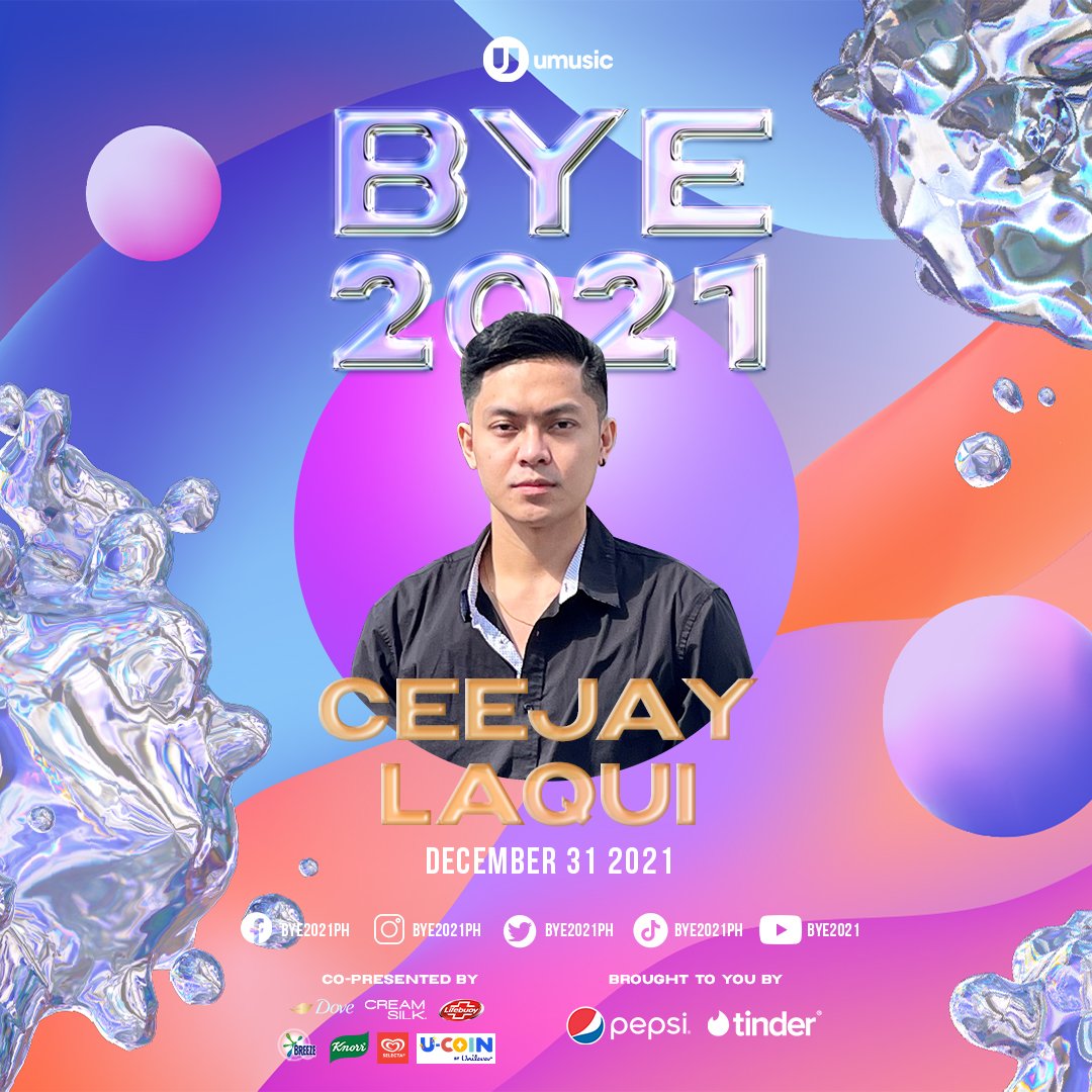 Tiktok sensation Ceejay Laqui is joining the NYE celebration in #BYE2021PH ! 🙌🏼🎆