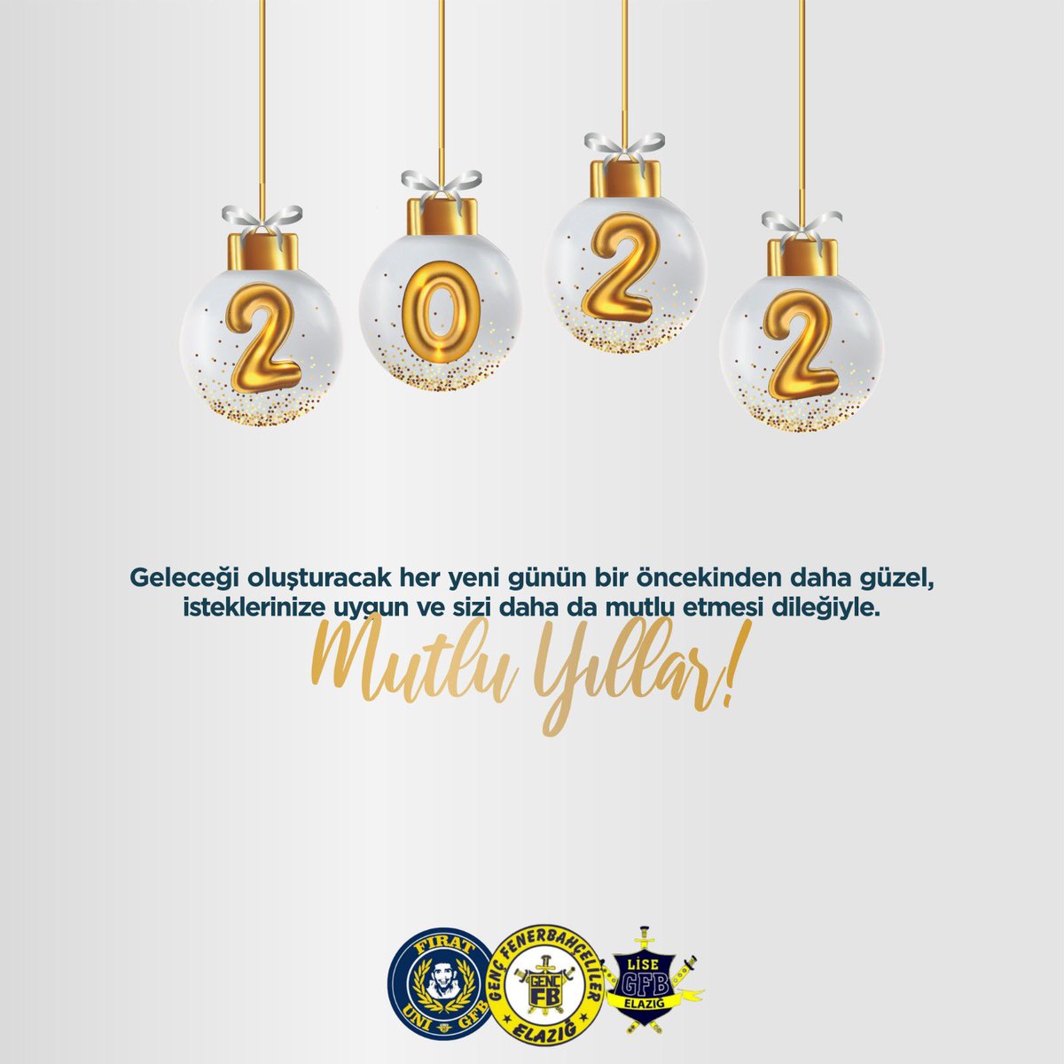 Sevdiklerinizle hayırlı, güzel bir yıl geçirmeniz dileğiyle. Mutlu Yıllar 😊