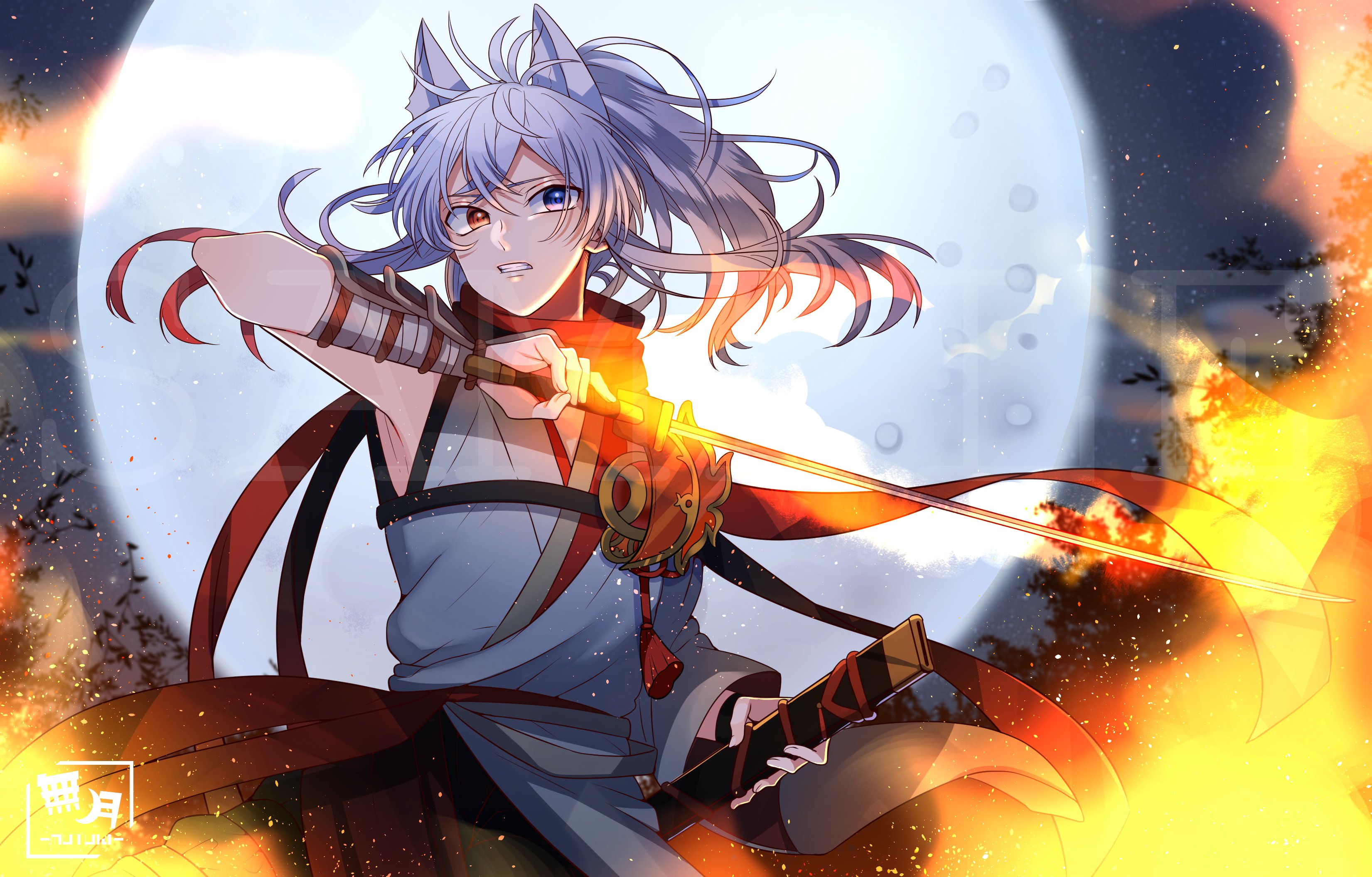 無月 Mutuki Vtuber どぬくさんの 炎 のイラスト 担当させていただきました 最高にカッコよく仕上がったと思います ラフ 清書 無断転載 Amp 無断使用 どぬくさんの歌みた T Co Rnjrysgejy からぴち T Co