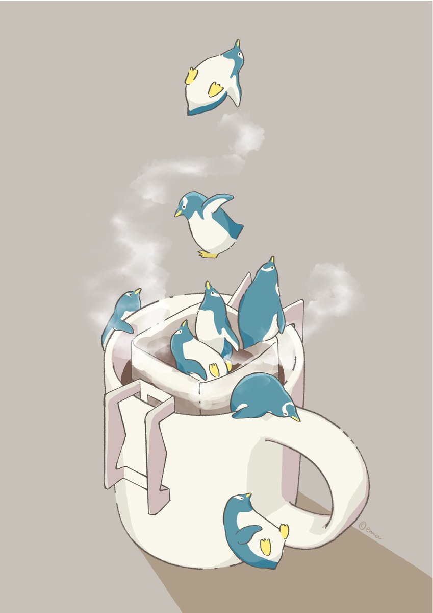 「今年もいっぱいペンギンでした #2021年自分が選ぶ今年の4枚 」|えまごろう🐧のイラスト