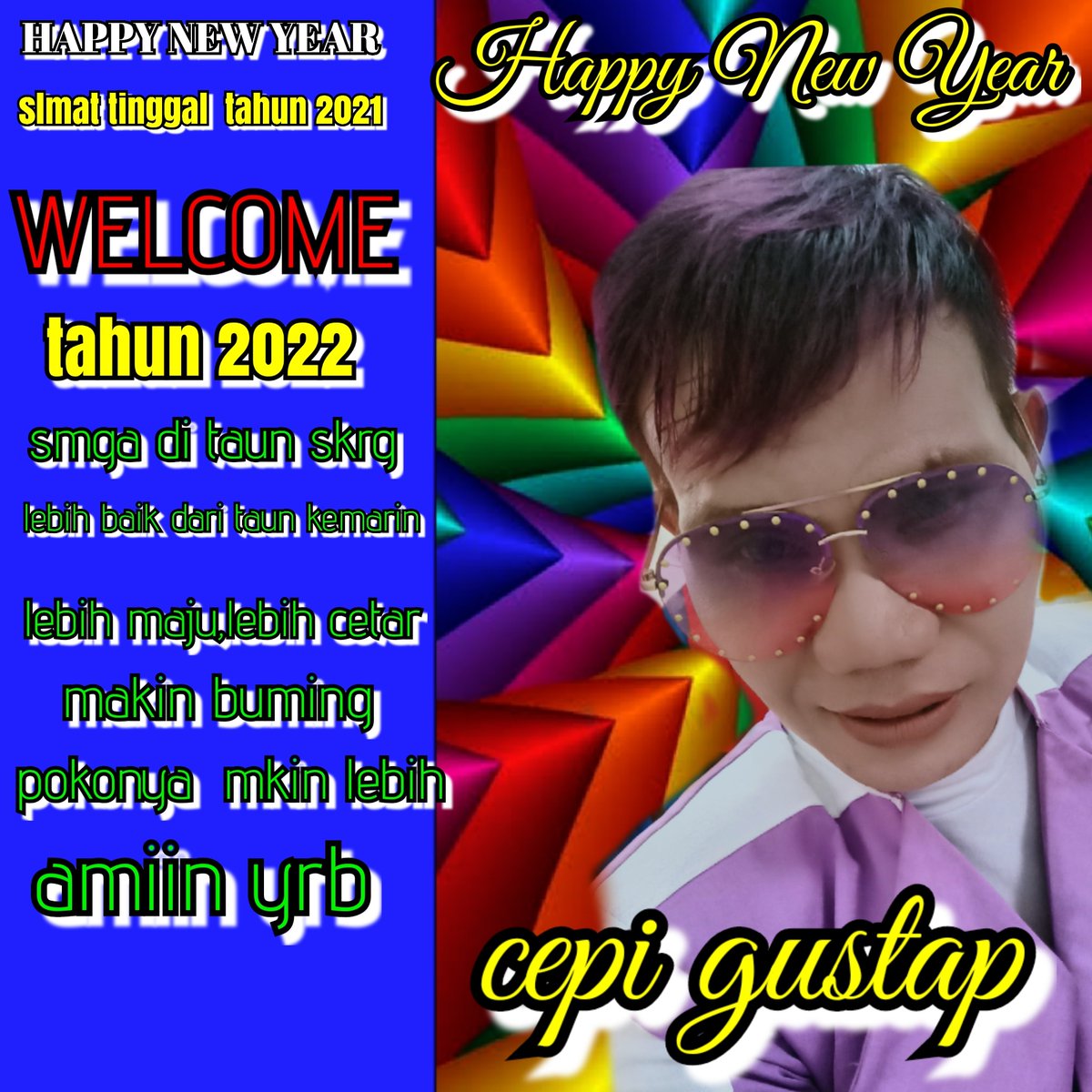 Happy new year smga lebih baik dari taun kemarin