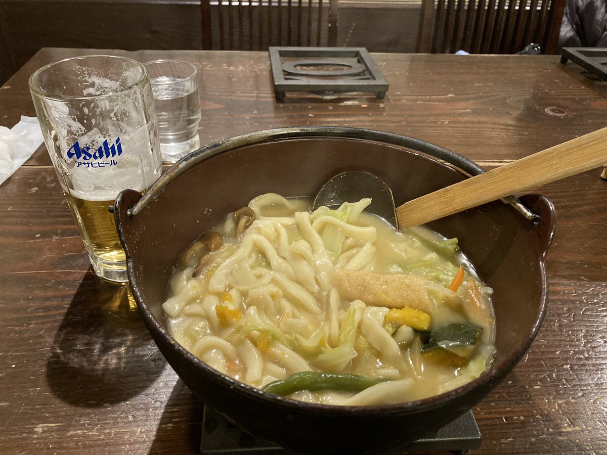 ksinohar's tweet photo. 年越しほうとうです。皆様、良いお年をお迎えください。 https://t.co/uooFfPgCZn