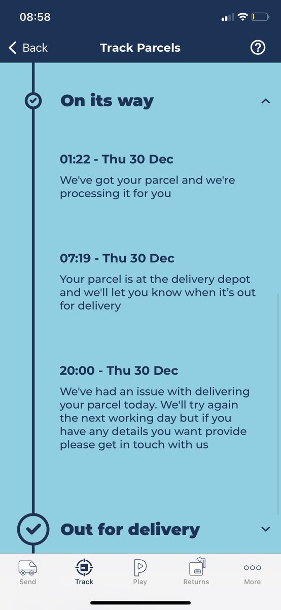 milliep6x's tweet photo. @Hermesparcels will my parcel actually be delivered today? (First image) There’s no excuse as to why it shouldn’t be but yesterday I had another parcel due (second image) and you didn’t even attempt delivery! https://t.co/9nKRhE5byI