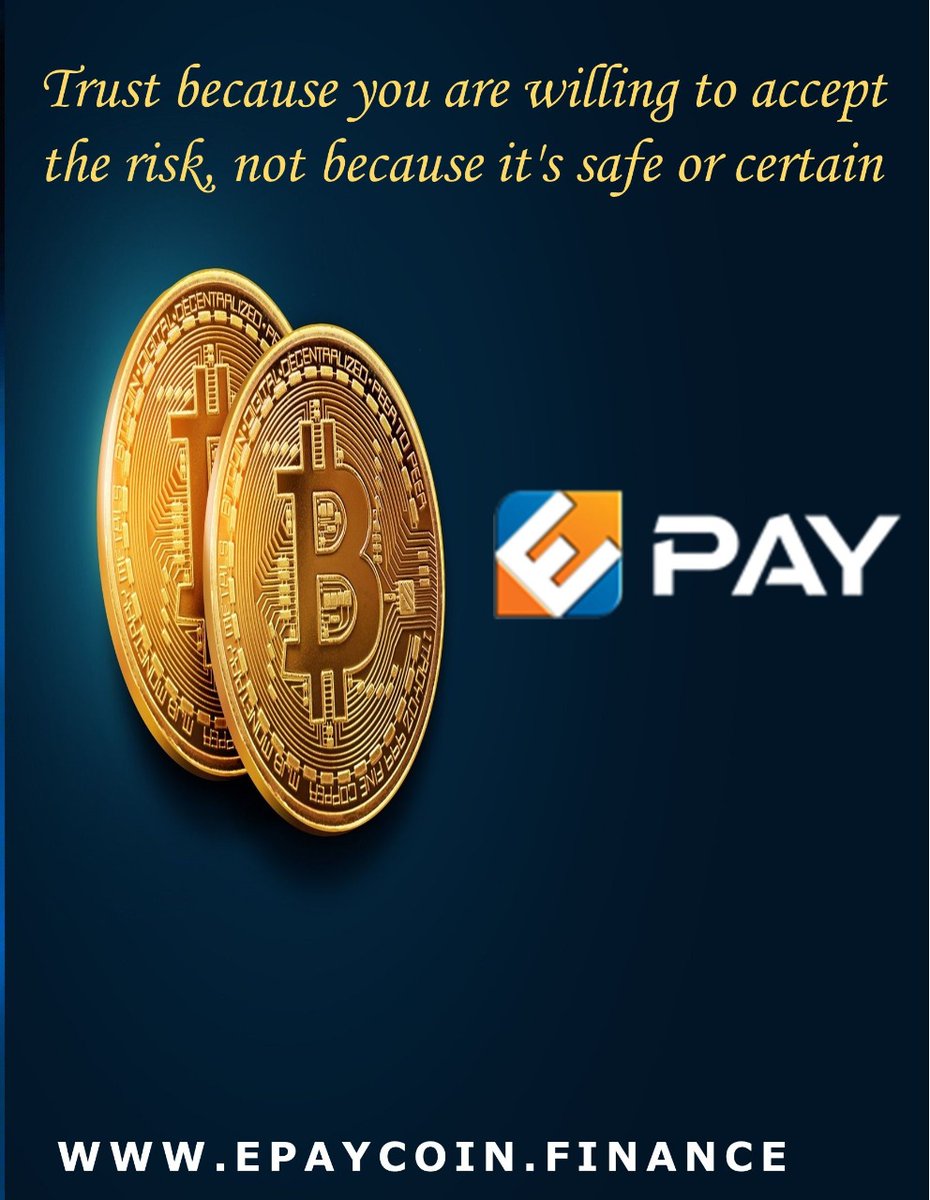 Official_ePay's tweet photo. It's all about trust. 

#ePayCoin
#FutureCoin https://t.co/LsEExUDSWi