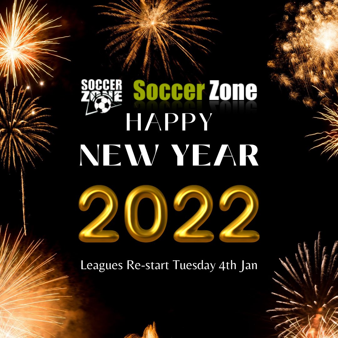 🚨🚨🚨🚨🚨🚨

All league games will restart from Tuesday 4️⃣th January 2️⃣0️⃣2️⃣2️⃣

Happy New Year 🥂 we will see you all from Tuesday ⚽️

➡️ soccerzoneuk.com
☎️ 0787332981
📧 soccerzoneuk1@gmail.com

#soccerzoneuk #football #warrington #6aside #fitness #soccer