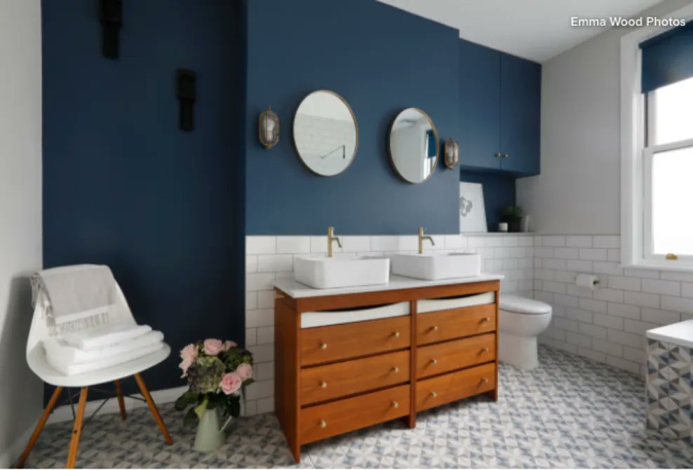 A gorgeous piece of #VintageFurniture can soften a #Bathroom. And #VanityUnits fashioned out of #PreLovedCabinets can look stunning. Get expert advice on this specific form of #Repurposing. See How to Turn a Piece of Vintage Furniture Into a Vanity Unit @ buff.ly/3gj7ZWi