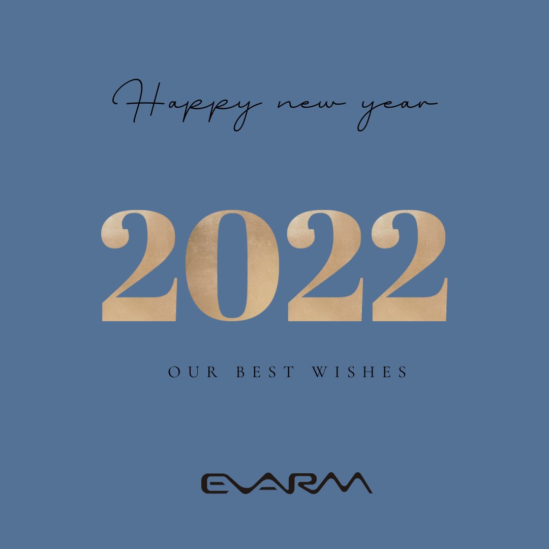 EVARM_eco's tweet photo. ¡Feliz Año de parte de todo el equipo de #EVARM!
Por un 2022 lleno de felicidad y nuevos proyectos. EVARM seguirá trabajando para ofrecer el mejor servicio a sus clientes y seguiremos apostando por la investigación y desarrollo. https://t.co/M1pqIqWRxI
