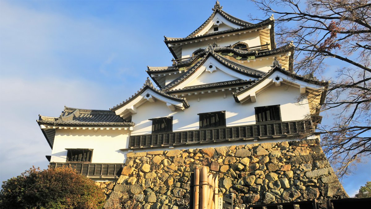Tokyonobo's tweet photo. Hikone Castle is a Edo-period Japanese castle in the city of Hikone, Shiga Prefecture. Hikone is one of only five castles listed as a National Treasure. Please also see the video of Hikone in the snow. https://t.co/nIDXEB6EEo https://t.co/jvacxAVQin