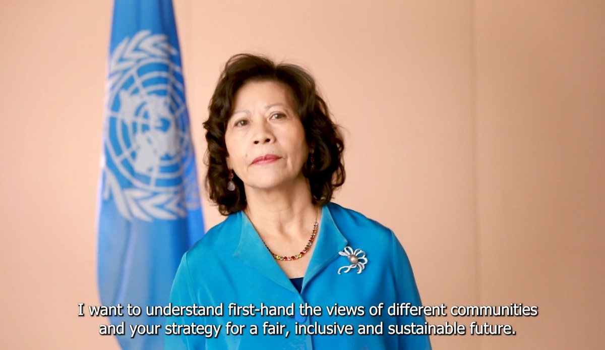MayWongST's tweet photo. #UN special envoy Noeleen Heyzer delivers her 1st New Year message to the #Myanmar citizens assuring them they're "not alone" as they fight for a better future. Adds "too many have paid the price for democracy" since nation ruled by Feb 1 #militarycoup #WhatsHappeningInMyanmar https://t.co/VugsFLCVnl