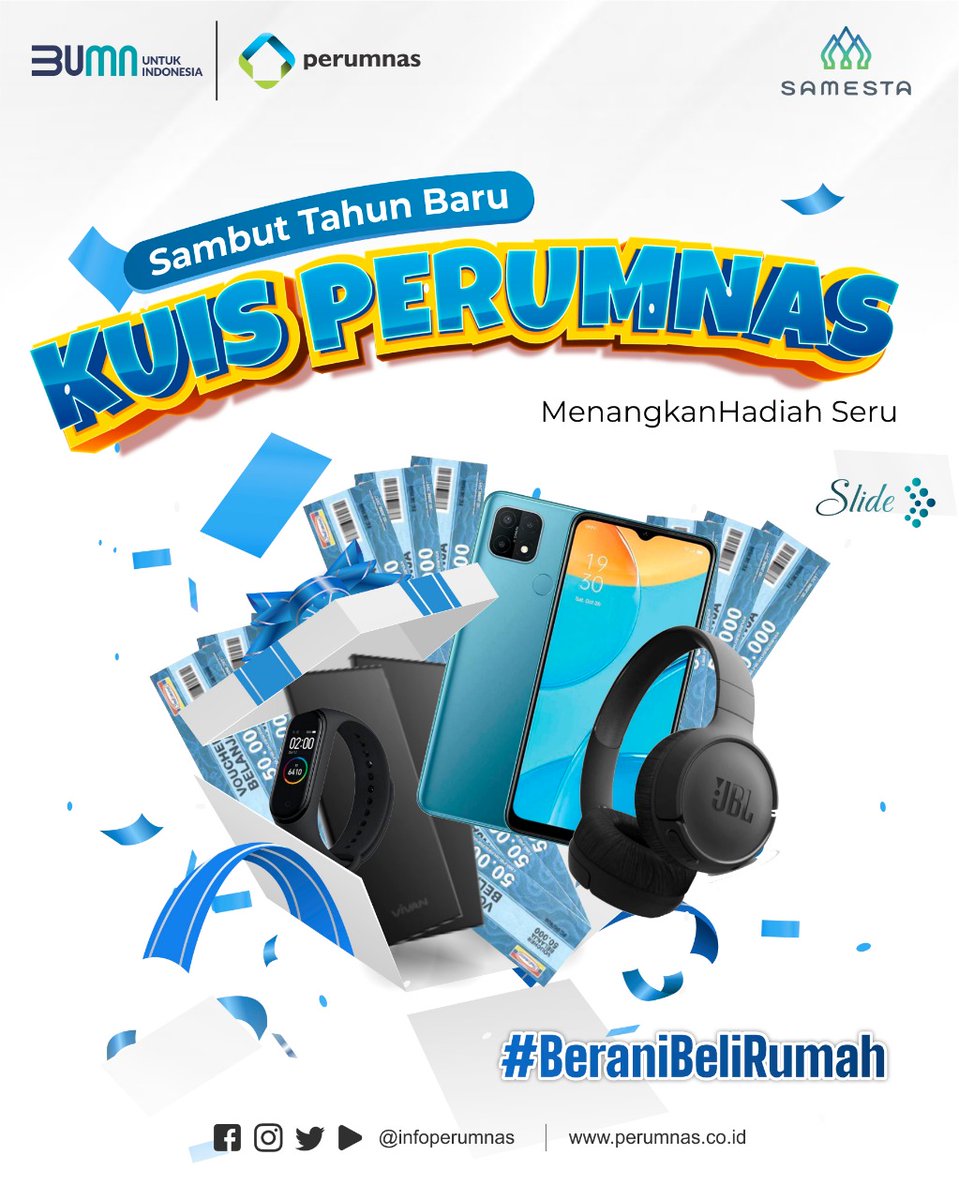 Hi #SobatPerumnas ! Hayoo siapa yang malam tahun baru di rumah aja? 

Mimin juga nih.. mending di rumah aja ya Sobat, daripada buat kerumunan di luar 😌🦠