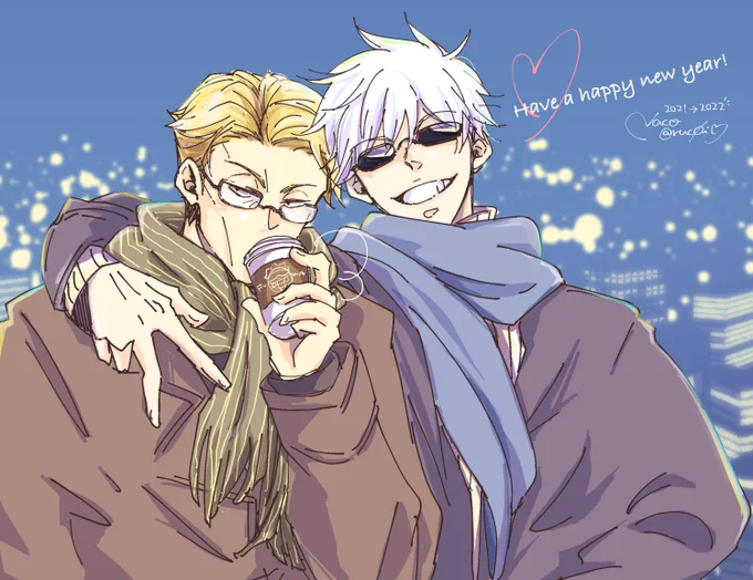 描き納め七五💛💙さとるに情緒乱されっぱなしの楽しい一年でした。お付き合いありがとうございました!みなさま良いお年を!! 