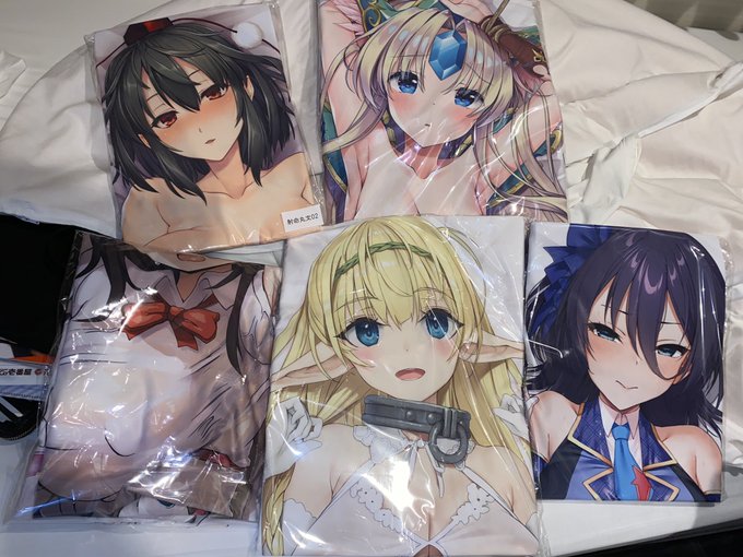 あまりにスムーズに買い物出来すぎて、抱き枕カバーも予定外にいっぱい買ってしまったの図 