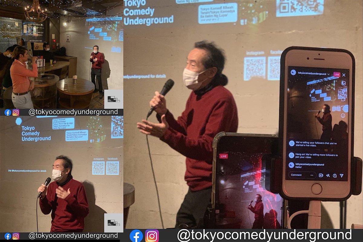 HAPPY HOLIDAYS! STAY WELL &amp; SAFE! 良いお年を！
#standup #holidays #comedy #Tokyo #expat #crossculture
#livetravelexplore #fishoutofwater #happynew #comedian #English
#artinspires #classclown #inperson #mask #boosted #filmmaker
#lostfoundcowboy #yukatacowboy