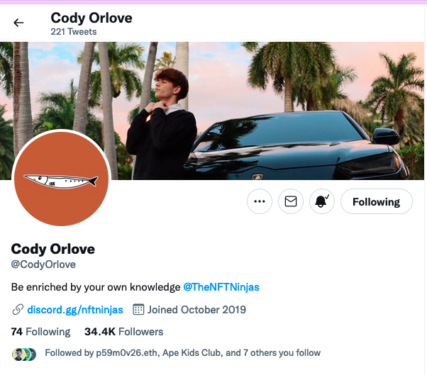 cryptocrops's tweet photo. @CodyOrlove @TheNFTNinjas I always supported you please make me a part of this beautiful community. #thenftninjas i will be blessed this year https://t.co/WnRNrY7tDP