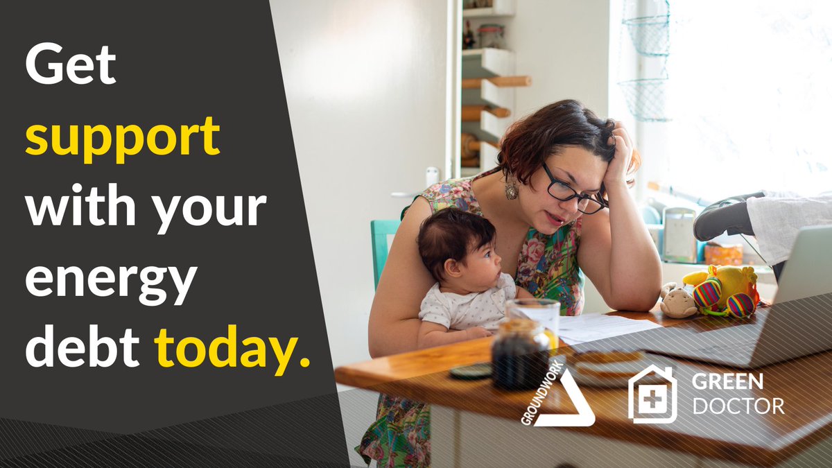 Worried about carrying over your energy debts into the new year? 

Green Doctors can provide practical advice and support to save money and give you peace of mind. 

Learn more: groundwork.org.uk/greendoctor/