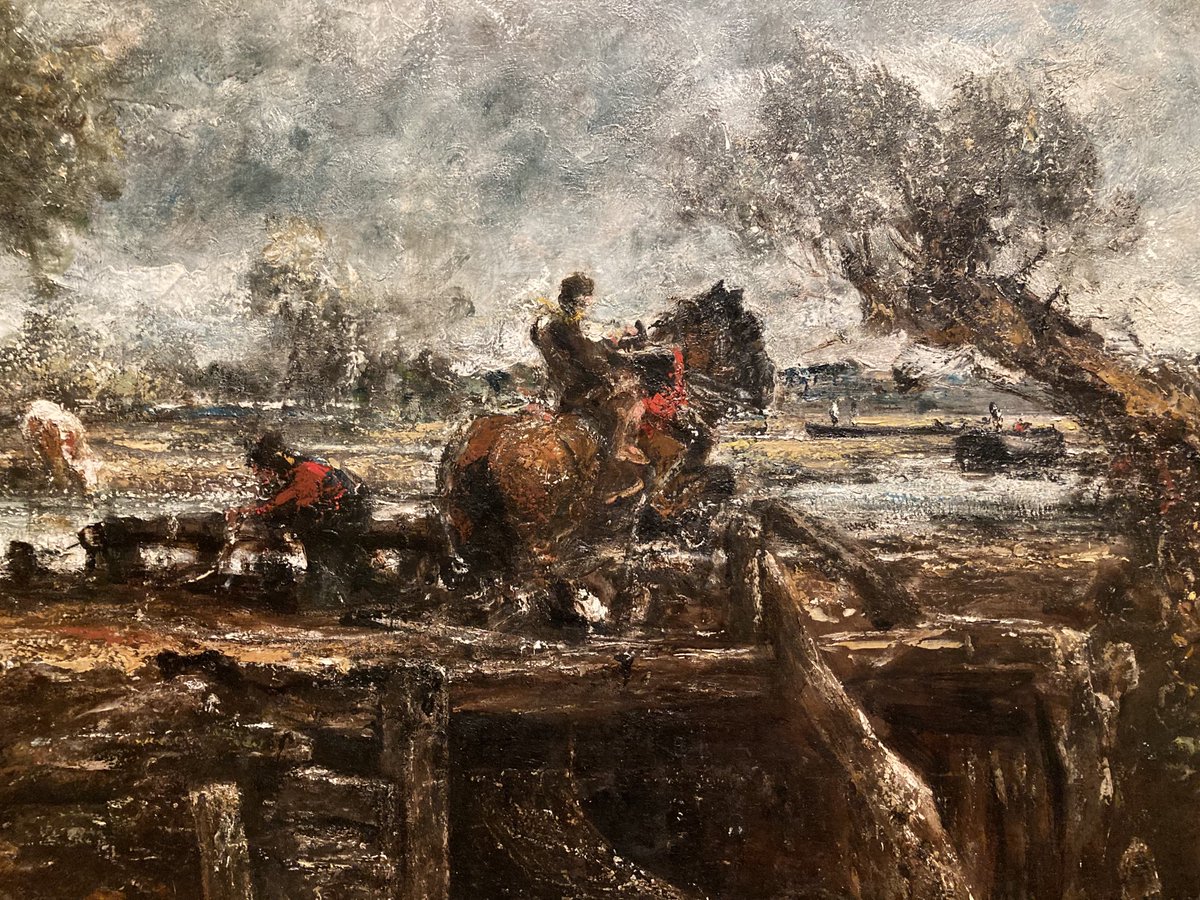 The Leaping Horse (detail from full size sketch) by John Constable RA 1825
Oil on Canvas 
(⁦@V_and_A⁩)
#lateconstable