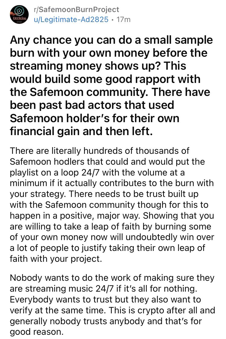 SMBurnProject's tweet photo. The #SAFEMOON community has spoken.

The answer is ..
Done &amp; Done! ✅

The #SAFEMOONBURNPROJECT will burn $100 worth of #SAFEMOONV2 on behalf of the community.

Also, as a added bonus, 1% dollar amount, on how many #Retweets this post get! 

Let’s Gooo!!!
🔥🔥🚀🚀🚀 https://t.co/GaRIF7gcBu