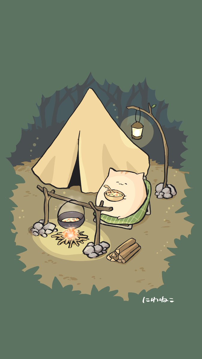 campfire no humans food artist name fire sitting lantern  illustration images