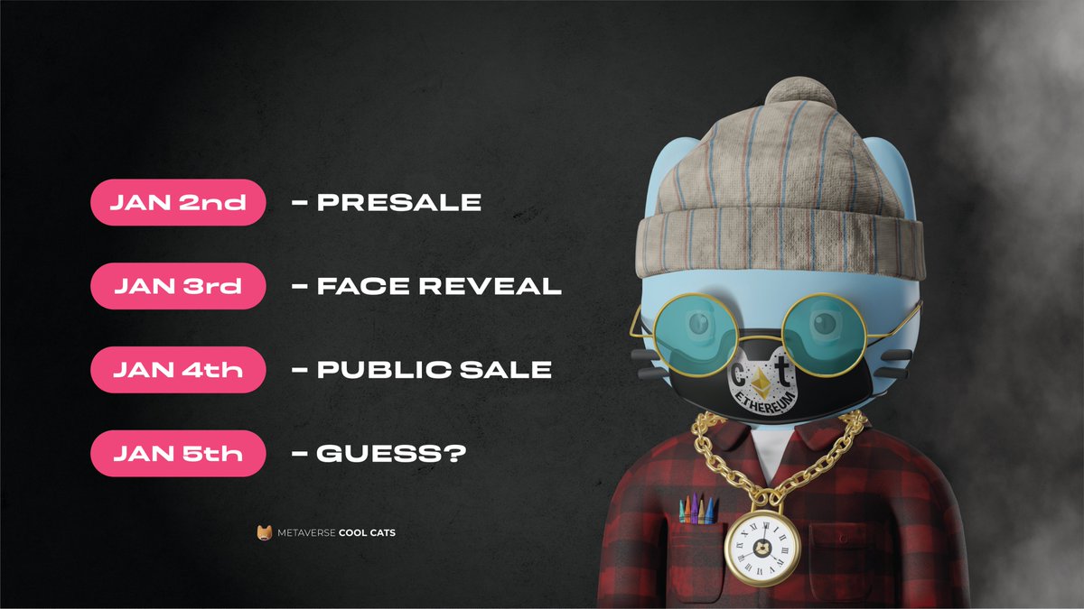 Hey Guys ,we have #giveaway for you.  

To enter:
1. Follow, RT &amp; Tag 3 friends 

Giveaway :
2 MCC NFTs (after 48 hours of public sale ) &amp; 
$100 in ETH to 5 people ( Instant ) 

No WL for pre sale, First come-First Serve ,

**Early bird sale sold out in 7 mts**
#Metaverse #NFT